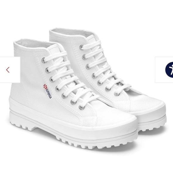 Superga Alpina High top platform sneakers size 37 runs big - Picture 1 of 10